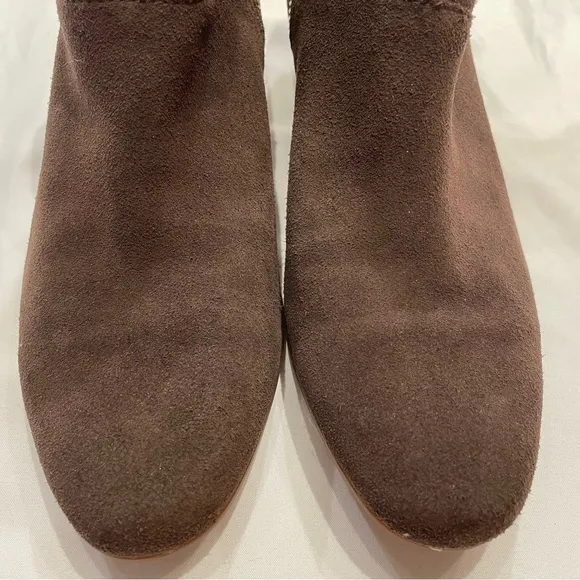 Timberland Women’s Size 8 Side-Zip Brown Suede Ankle Boots Booties Ortholite