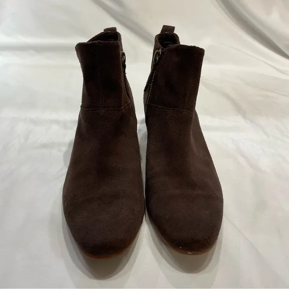 Timberland Women’s Size 8 Side-Zip Brown Suede Ankle Boots Booties Ortholite