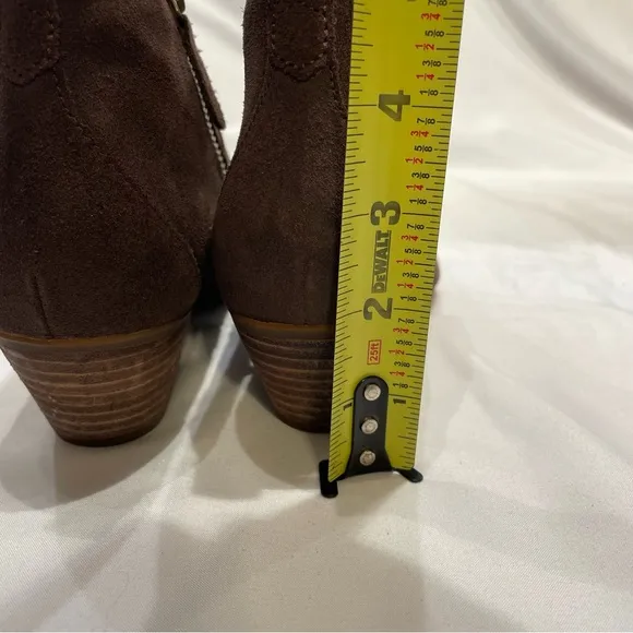 Timberland Women’s Size 8 Side-Zip Brown Suede Ankle Boots Booties Ortholite