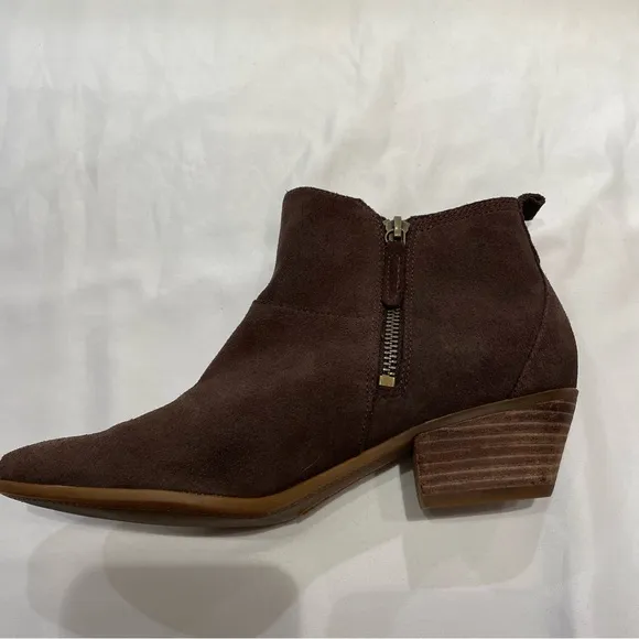Timberland Women’s Size 8 Side-Zip Brown Suede Ankle Boots Booties Ortholite