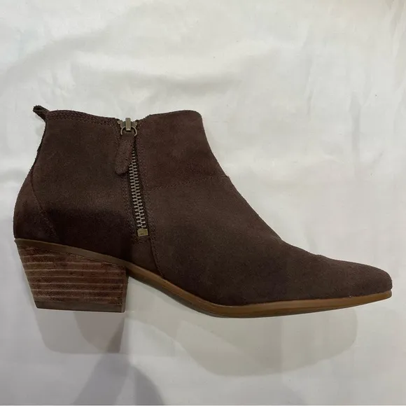Timberland Women’s Size 8 Side-Zip Brown Suede Ankle Boots Booties Ortholite