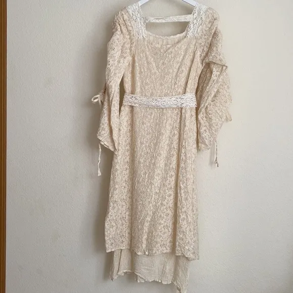 Timjan Design Long Lace Empress Bohemian Dress XS/S