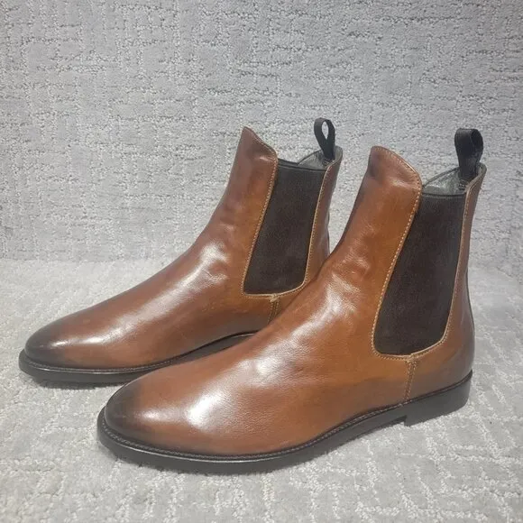 To Boot New York Adam Shelby Women's Size 6 US Brown Deer Leather Chelsea Boots