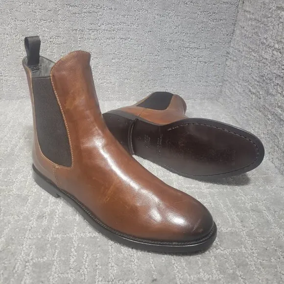 To Boot New York Adam Shelby Women's Size 6 US Brown Deer Leather Chelsea Boots