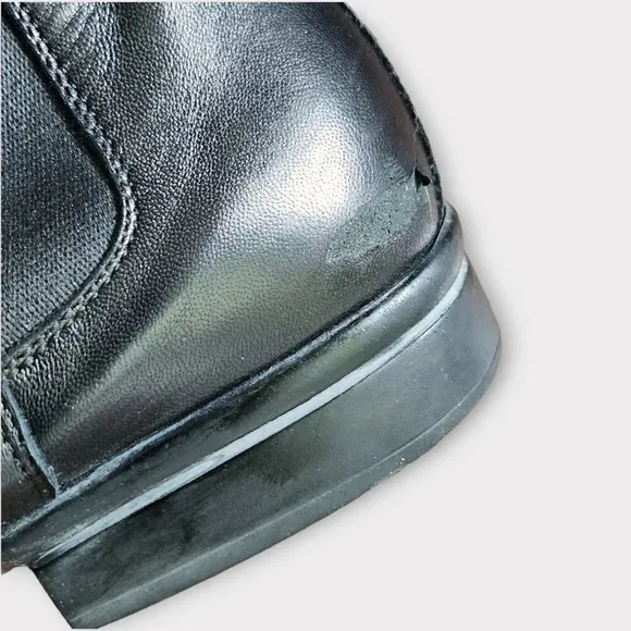 To Boot New York Mens Chelsea Boots Size EU 41 US 8 Black Leather Pull On