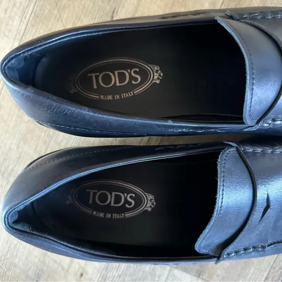 Tods Italy Mens Penny Driving Loafers Shoes