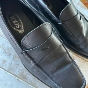 Tods Italy Mens Penny Driving Loafers Shoes