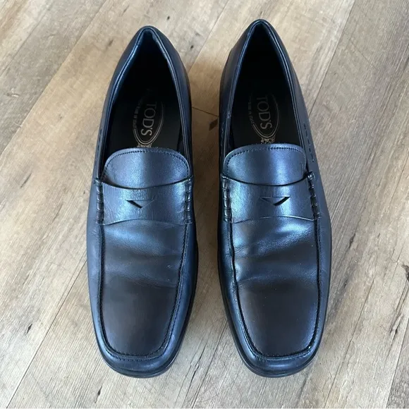 Tods Italy Mens Penny Driving Loafers Shoes