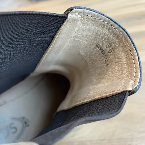 Tod's Leather Chelsea Boots, Size 6