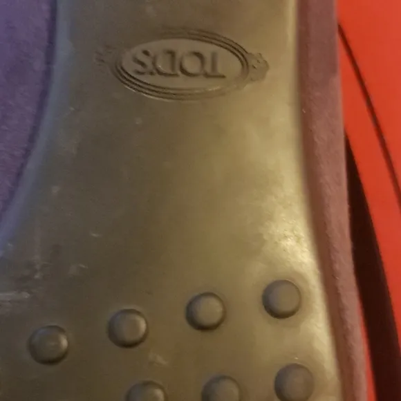 TOD'S  PURPLE SUEDE FLATS