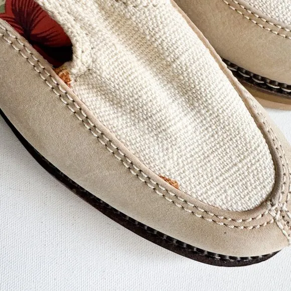 Tommy Bahama Gatsby Suede Canvas casual Loafers 8