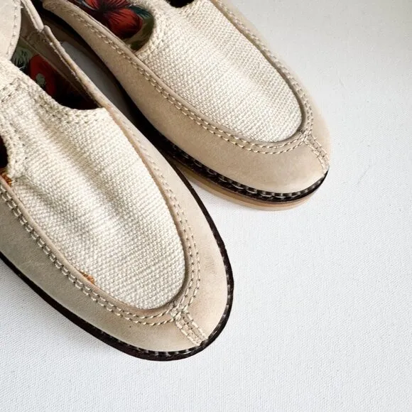 Tommy Bahama Gatsby Suede Canvas casual Loafers 8