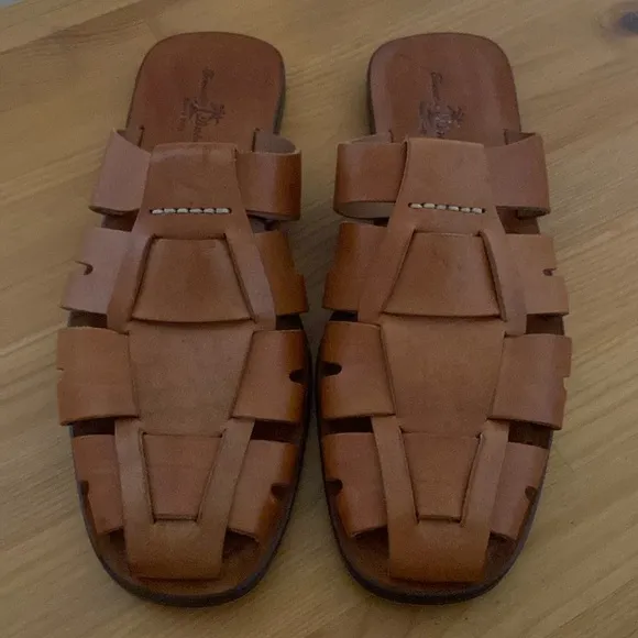 Tommy Bahama Vero Cuoio Men’s Leather Sandals Size 12