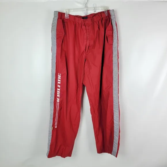 TOMMY HILFIGER 100% Cotton Windbreaker Mens Pants Sz XL