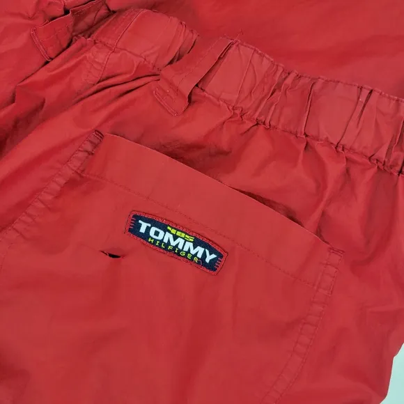 TOMMY HILFIGER 100% Cotton Windbreaker Mens Pants Sz XL