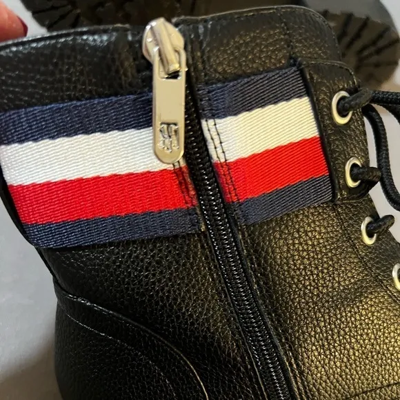 Tommy Hilfiger boots lavo2 leather side zip size 7.5 new without tag