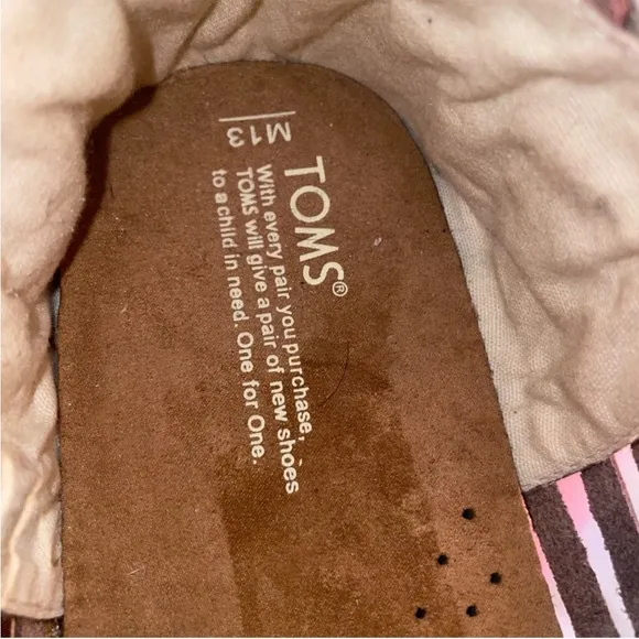 TOMS LEATHER / DENIM SANDALS 13