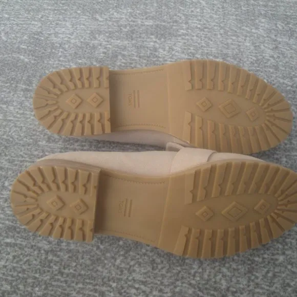 TOMS Mallory Loafers Womens Beige Flats Casual 10019203T 8.5