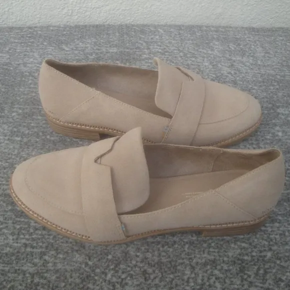 TOMS Mallory Loafers Womens Beige Flats Casual 10019203T 8.5