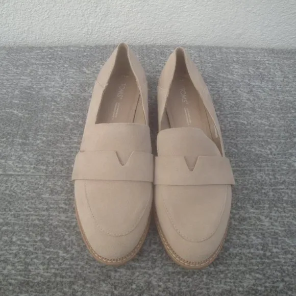TOMS Mallory Loafers Womens Beige Flats Casual 10019203T 8.5
