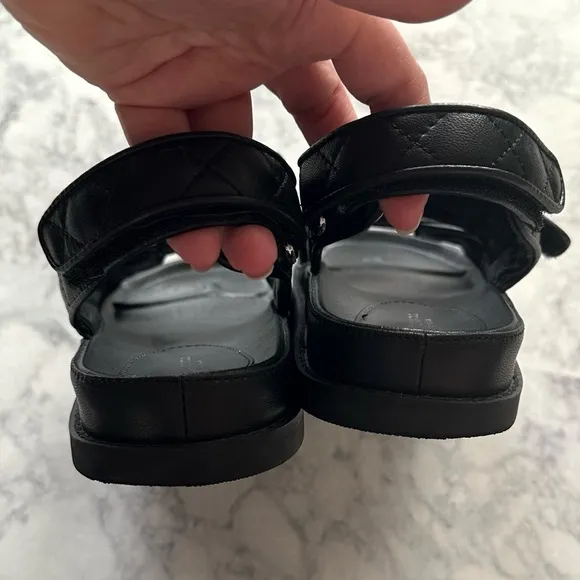 Tony Bianco Hiranni Black Sheep Nappa Leather Sandals