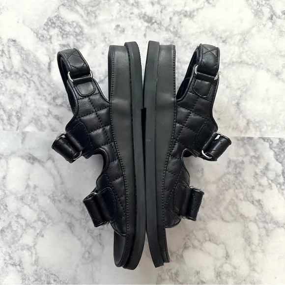 Tony Bianco Hiranni Black Sheep Nappa Leather Sandals