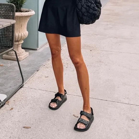 Tony Bianco Hiranni Black Sheep Nappa Leather Sandals