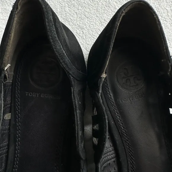 Tory Burch‎ &quot;Leyla&quot; Pointed Toe Flats size 8 suede slip on shoes