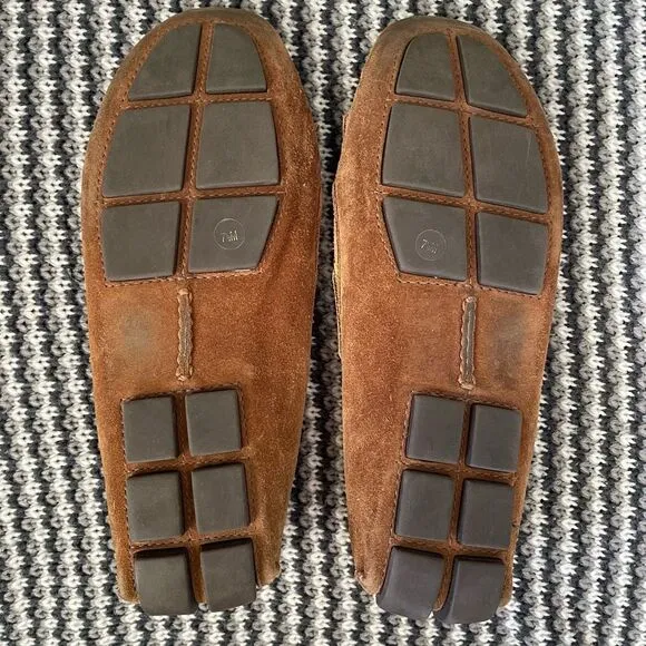 Tory Burch brown suede moccasin flats women’s shoe size 7.5