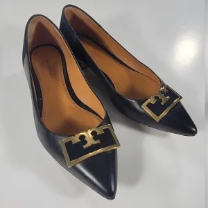 Tory Burch Gigi 20MM Pointy Toe Calf Leather/Suede Flats Women's Size 6M Shoes