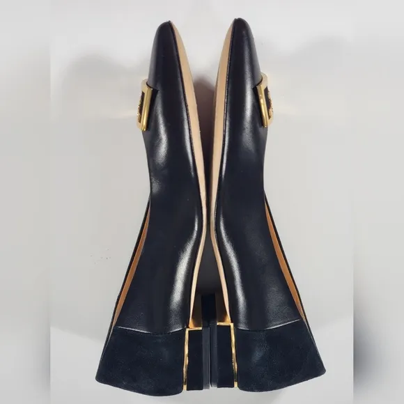 Tory Burch Gigi 20MM Pointy Toe Calf Leather/Suede Flats Women's Size 6M Shoes
