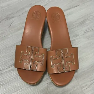 🖤Tory Burch Ines 80mm Wedge slides / sandals