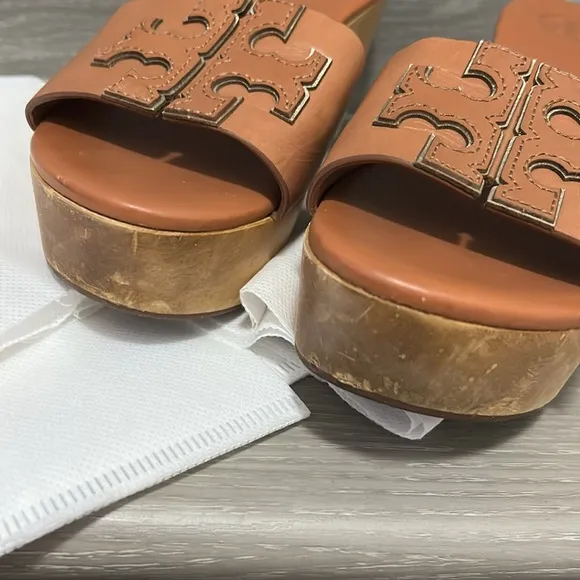🖤Tory Burch Ines 80mm Wedge slides / sandals