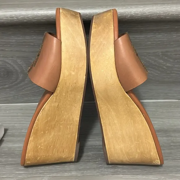 🖤Tory Burch Ines 80mm Wedge slides / sandals