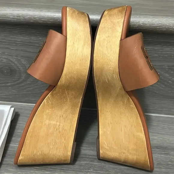 🖤Tory Burch Ines 80mm Wedge slides / sandals