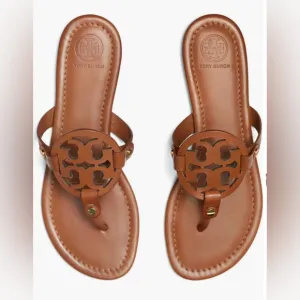 Tory Burch Leather Miller  Sandals