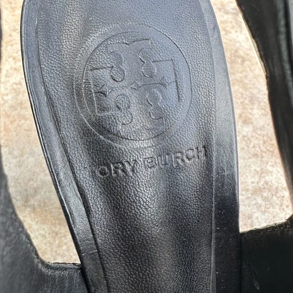 Tory Burch Leather Slingback Sandals