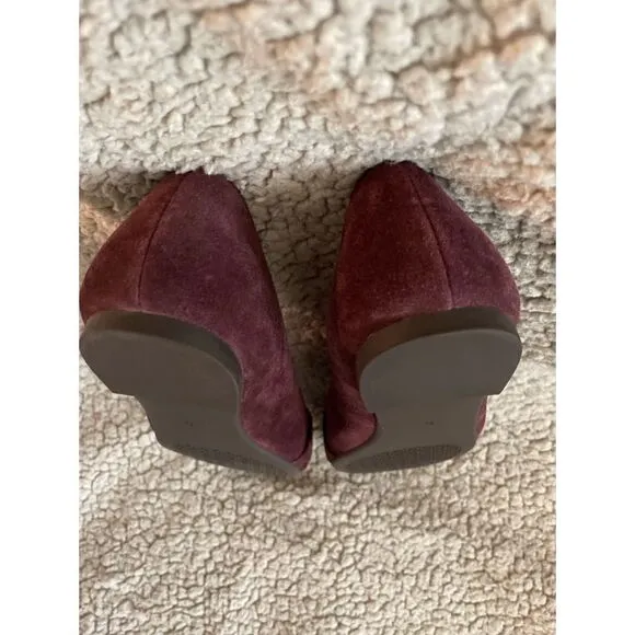 Tory Burch Marsden Suede Loafer Flats in Malbec size 7.5 NWOB