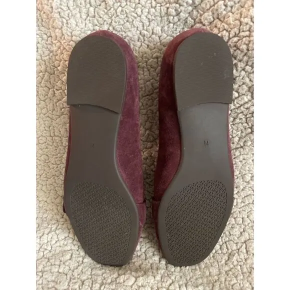 Tory Burch Marsden Suede Loafer Flats in Malbec size 7.5 NWOB