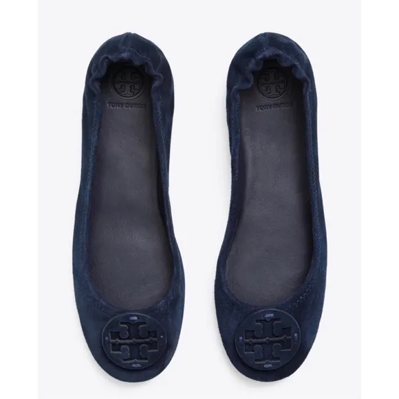 Tory Burch “Minnie” Suede Flats, Size 7.5