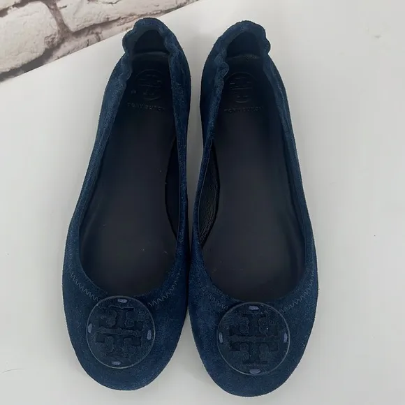Tory Burch “Minnie” Suede Flats, Size 7.5