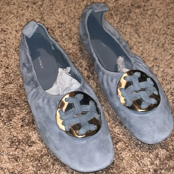 Tory Burch suede ballet flats