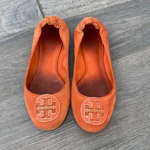 Tory Burch Orange Suede flats