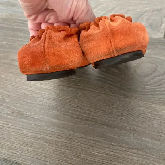 Tory Burch Orange Suede flats
