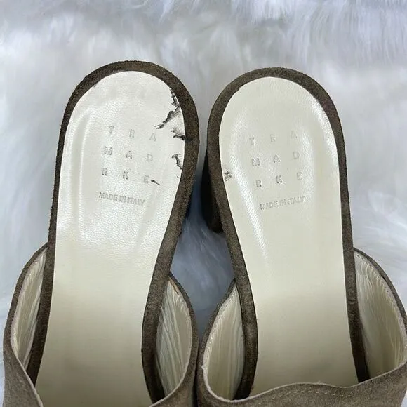 Trademark Suade Slides size 9