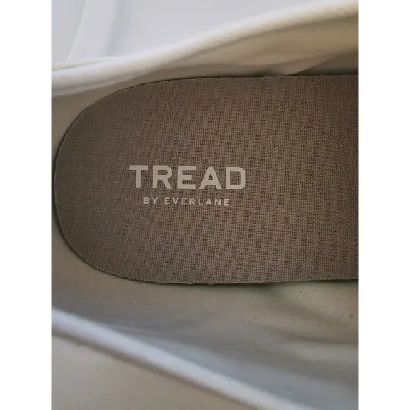 TREAD by‎ Everlane White Ecru Canvas Laceup Sneakers Tennis Shoes Size M:12 W:14