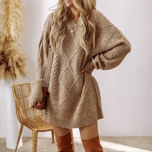 TrendsWomen's Knitted Slim Fit Mini Dress, Business Casual