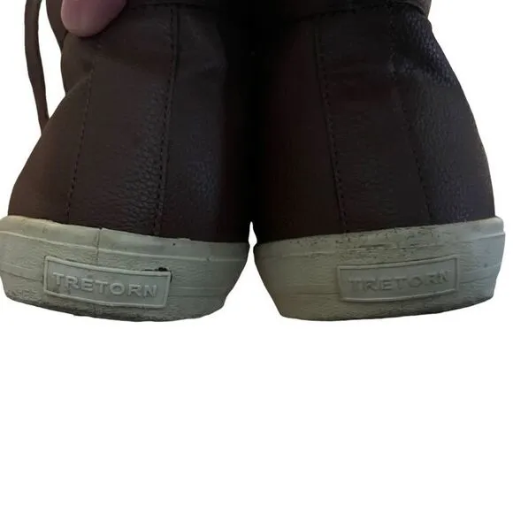 Tretorn Men's High Top Lace up Eco Ortholite Sneakers Brown Size 10