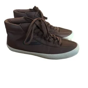Tretorn Men's High Top Lace up Eco Ortholite Sneakers Brown Size 10