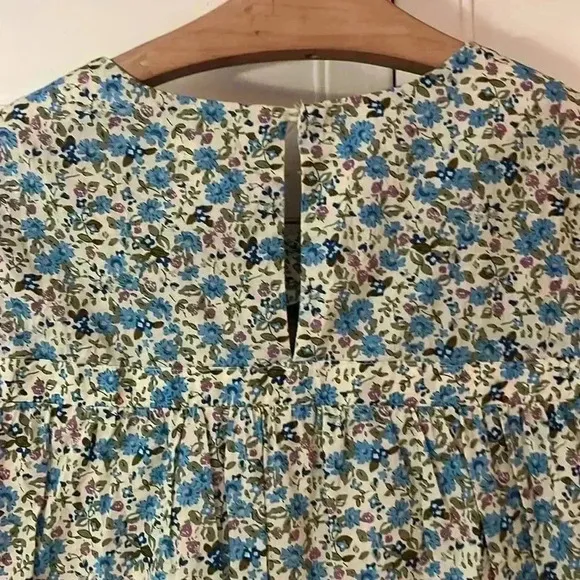 Tuckernuck Hyacinth House Blue Floral Quinn Dress size small